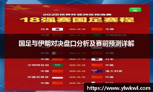 国足与伊朗对决盘口分析及赛前预测详解